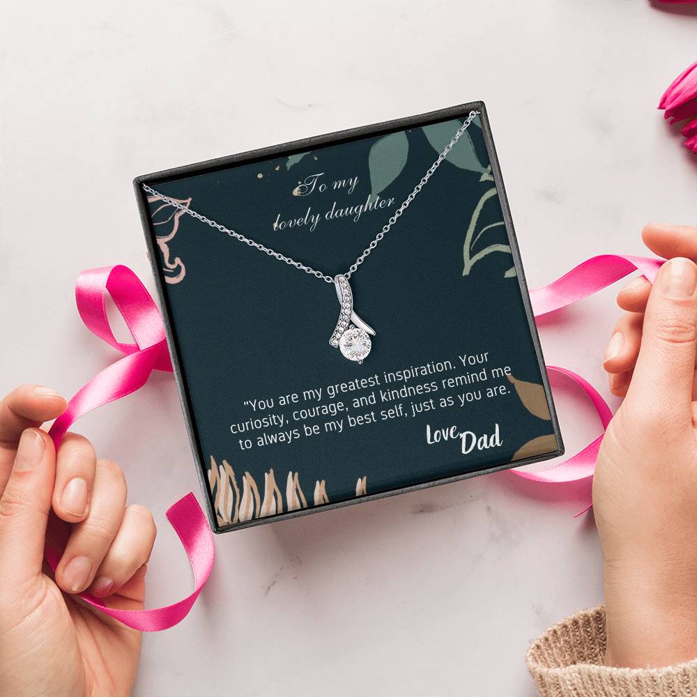 To My Lovely Daughter -Alluring Beauty necklace