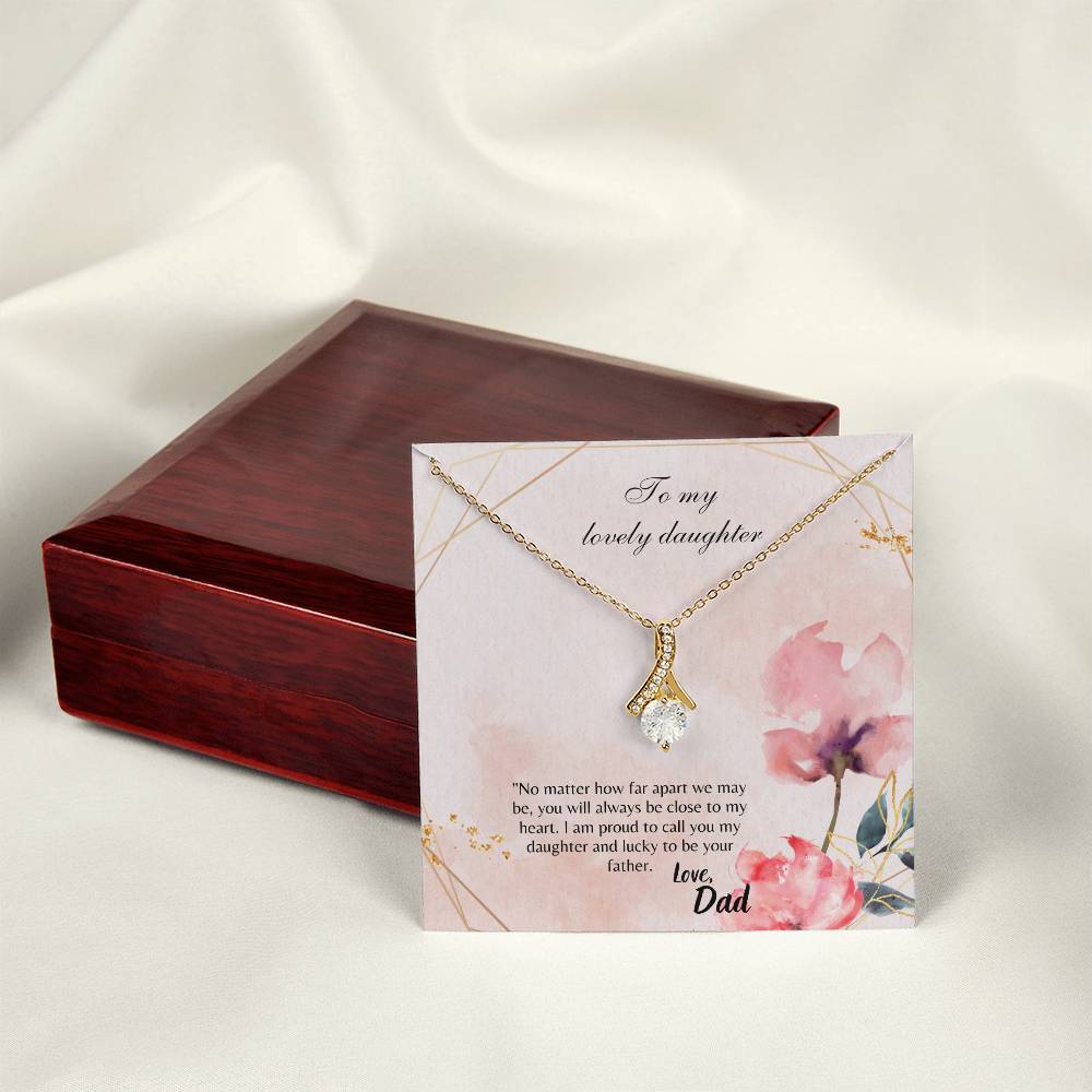 To My Lovely Daughter -Alluring Beauty necklace