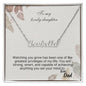 To My Lovely Daughter - Custom Name Necklace