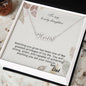 To My Lovely Daughter - Custom Name Necklace