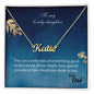 To My Lovely Daughter - Custom Name Necklace