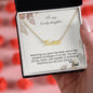 To My Lovely Daughter - Custom Name Necklace