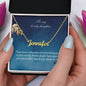 To My Lovely Daughter - Custom Name Necklace