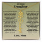 My Dear Daughter - Birth Flower Name Necklace