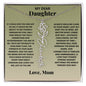 My Dear Daughter - Birth Flower Name Necklace