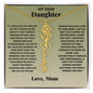 My Dear Daughter - Birth Flower Name Necklace