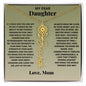 My Dear Daughter - Birth Flower Name Necklace