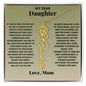 My Dear Daughter - Birth Flower Name Necklace