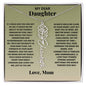 My Dear Daughter - Birth Flower Name Necklace