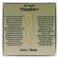 My Dear Daughter - Birth Flower Name Necklace