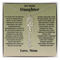 My Dear Daughter - Birth Flower Name Necklace