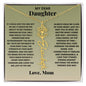 My Dear Daughter - Birth Flower Name Necklace