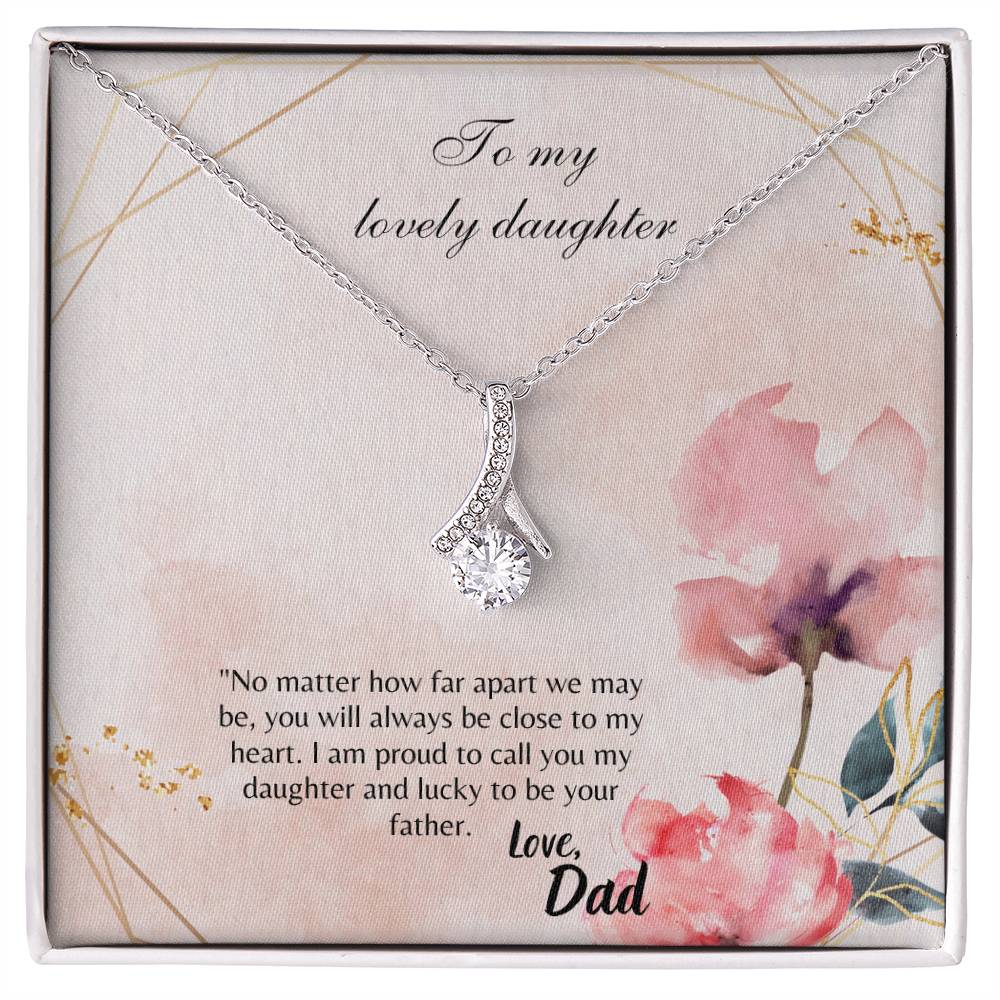 To My Lovely Daughter -Alluring Beauty necklace