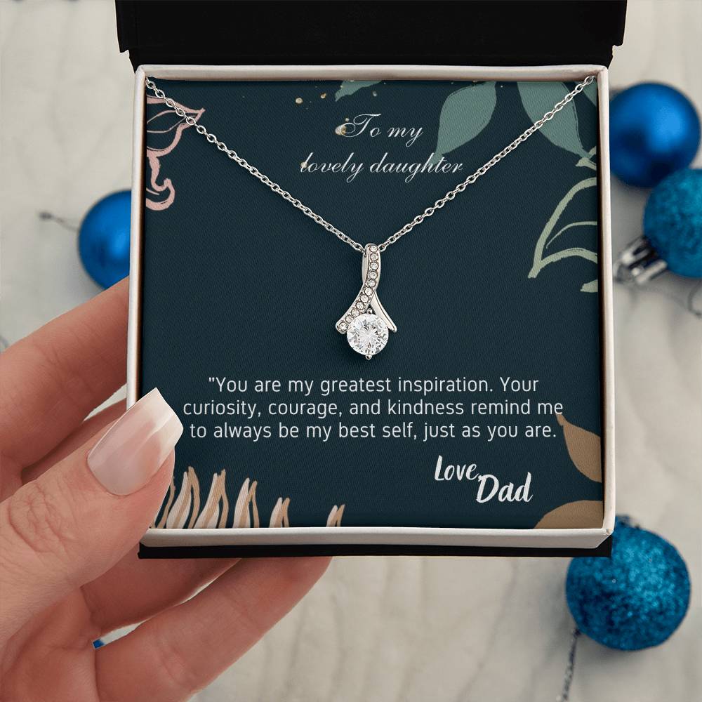 To My Lovely Daughter -Alluring Beauty necklace