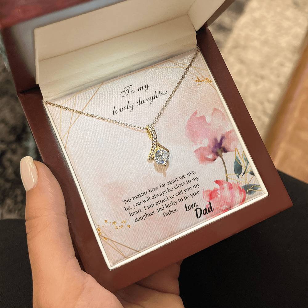 To My Lovely Daughter -Alluring Beauty necklace
