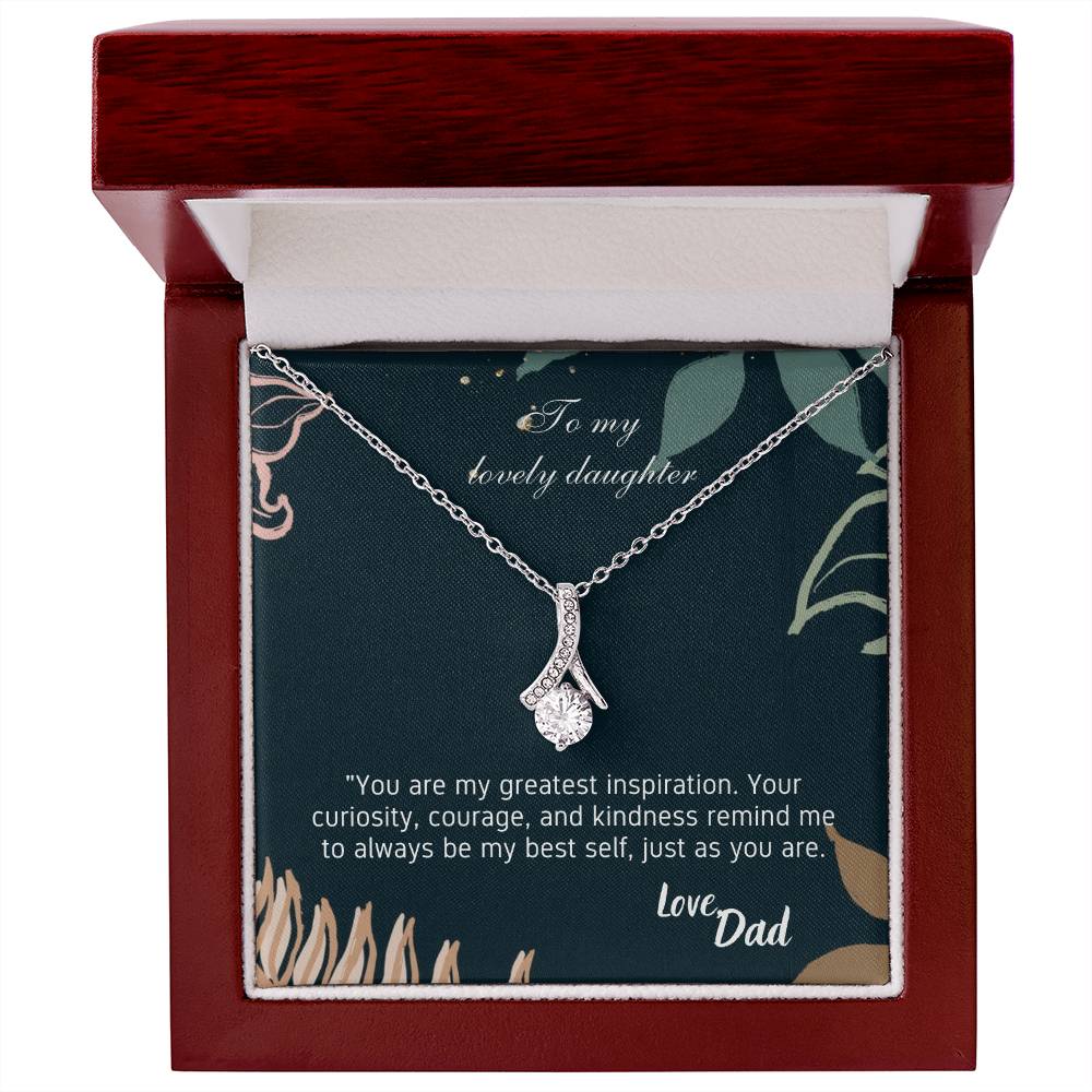 To My Lovely Daughter -Alluring Beauty necklace
