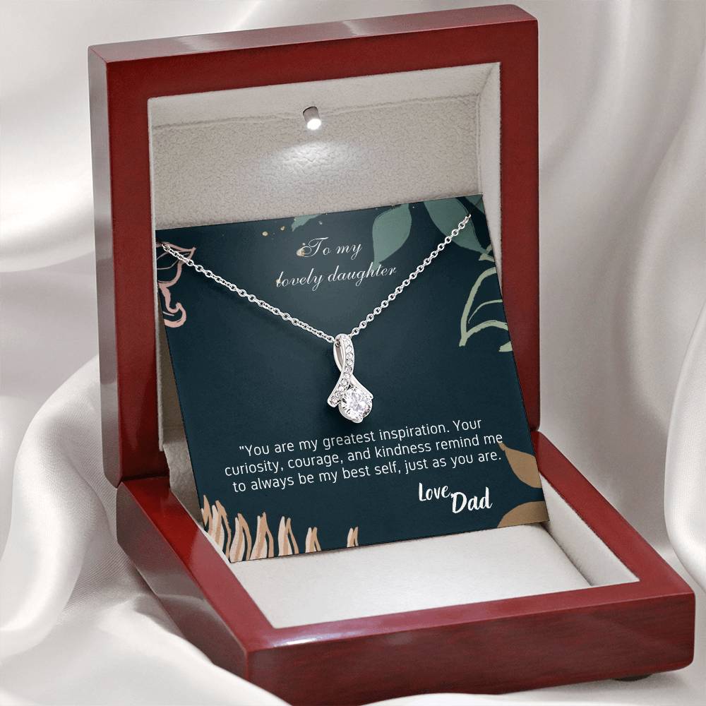To My Lovely Daughter -Alluring Beauty necklace