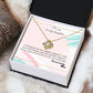 To My Lovely Daughter - Love Knot Necklace