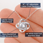 To My Lovely Daughter - Love Knot Necklace