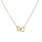 To My Wife - I' love you, always and forever -  Interlocking Hearts Necklace