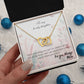 To My Lovely Daughter - Interlocking Hearts Necklace