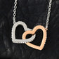 To My Lovely Daughter - Interlocking Hearts Necklace