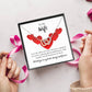 To My Wife - I'll hold you in my heart - Interlocking Hearts Necklace
