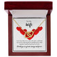 To My Wife - I'll hold you in my heart - Interlocking Hearts Necklace
