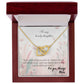 To My Lovely Daughter - Interlocking Hearts Necklace