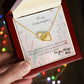 To My Lovely Daughter - Interlocking Hearts Necklace