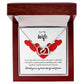 To My Wife - I'll hold you in my heart - Interlocking Hearts Necklace