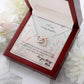 To My Lovely Daughter - Interlocking Hearts Necklace