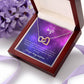 To My Wife -  I' love you, always and forever - Interlocking Hearts Necklace