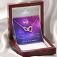 To My Wife -  I' love you, always and forever - Interlocking Hearts Necklace
