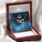 To My Wife - I' love you, always and forever -  Interlocking Hearts Necklace