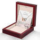 To My Lovely Daughter - Interlocking Hearts Necklace