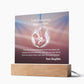 To My Mother - To My Everlasting Beacon of Love -  Acrylic Plaque, Heartfelt Printed Square Keepsake, For Mother's Day or Special Occasion