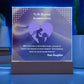 To My Beloved Guardian Angel” Acrylic Plaque, Elegant Printed Square Keepsake, Heartfelt Memorial Gift, Perfect for Remembrance or Tribute