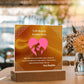 To My Beloved Guardian Angel” Acrylic Plaque, Elegant Printed Square Keepsake, Heartfelt Memorial Gift, Perfect for Remembrance or Tribute