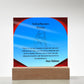 To Our Precious Mother - Acrylic Plaque, Elegant Printed Square Keepsake, Heartfelt Gift for Mom, Perfect for Mother’s Day or Special Occasions