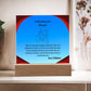 To Our Precious Mother - Acrylic Plaque, Elegant Printed Square Keepsake, Heartfelt Gift for Mom, Perfect for Mother’s Day or Special Occasions
