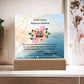 To Our Loving Source of Strength” Acrylic Plaque, Elegant Printed Square Keepsake, Heartfelt Gift for Inspiration and Appreciation