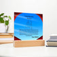 To Our Precious Mother - Acrylic Plaque, Elegant Printed Square Keepsake, Heartfelt Gift for Mom, Perfect for Mother’s Day or Special Occasions