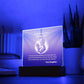 To My Mother - To My Everlasting Beacon of Love -  Acrylic Plaque, Heartfelt Printed Square Keepsake, For Mother's Day or Special Occasion