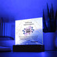 To Our Loving Source of Strength” Acrylic Plaque, Elegant Printed Square Keepsake, Heartfelt Gift for Inspiration and Appreciation